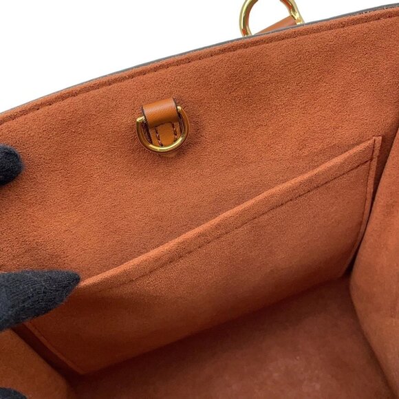 LOUIS VUITTON Fold tote Size PM Monogram/Calf Leather Cerise/Cream/Brown M45389 - Picture 11 of 16